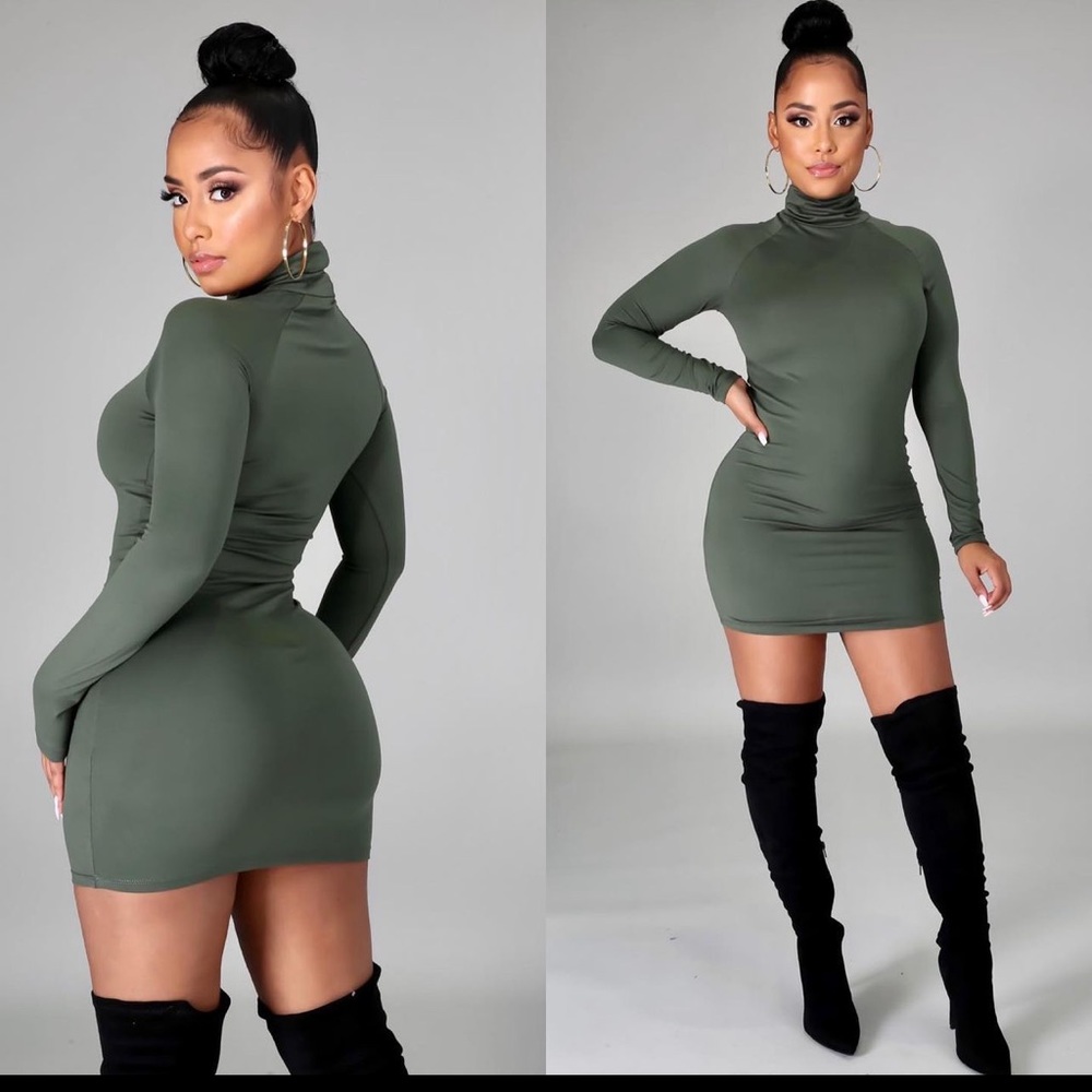Long sleeve turtleneck Dress